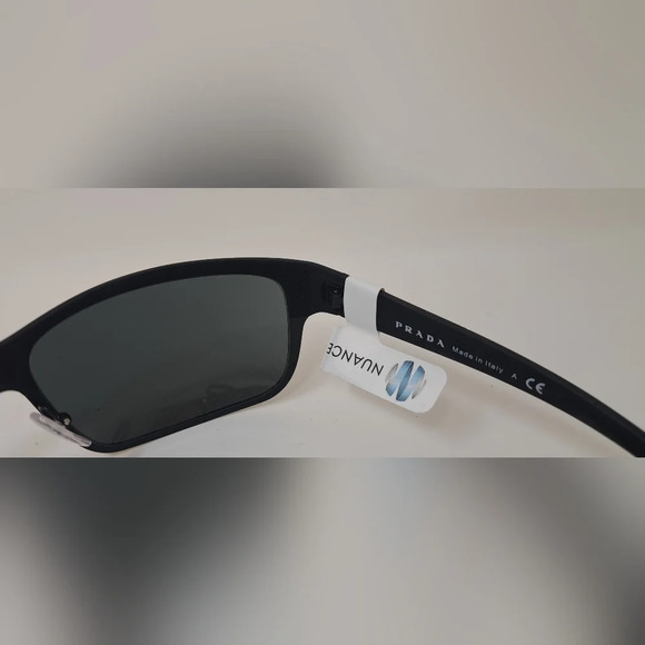 Prada Linea Rossa GT Sunglasses Black Matte Retainer Strap SPS 50Q 64-18-130 - Picture 10 of 12